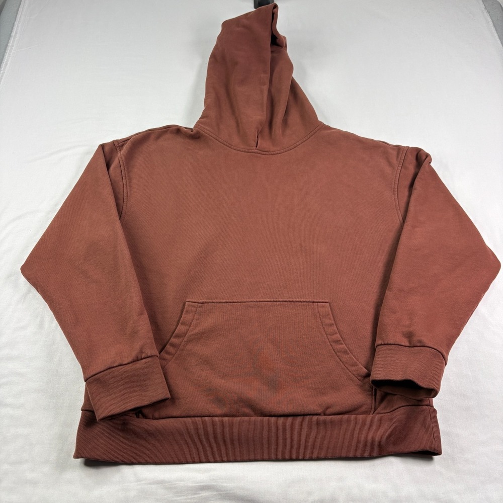 Reiss Hoodie Mens Large Brown‎ Pullover Casual Sweatshirt